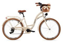 Goetze Mood dámské hliníkové jízdní kolo, kola 26”, výška do165cm, 6-rychlostní, krémové