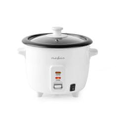 Nedis Rice cooker | 0.6 l | 300 W | Aluminum steamer | Non-stick coating | Removable bowl | Automatic shut-off 