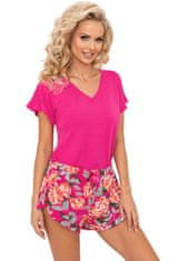 Donna Floris růžové dámské pyžamo krátké Barva: fuxia, Velikost: S