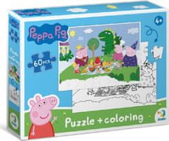 Dodo Toys Oboustranné puzzle Prasátko Peppa: Piknik 60 dílků