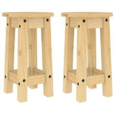 Vidaxl Barové stoličky 2 ks masivní borové dřevo