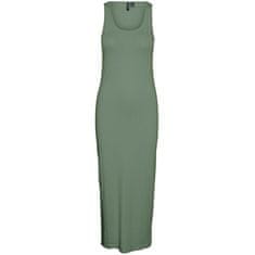Vero Moda Dámské šaty VMMAXI Tight Fit 10305781 Hedge Green (Velikost M)