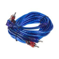 Stualarm RCA audio kabel BLUE BASIC line, 5m (xs-2150)