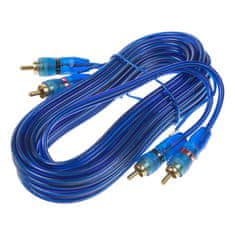 Stualarm RCA audio kabel BLUE BASIC line, 3m (xs-2130)