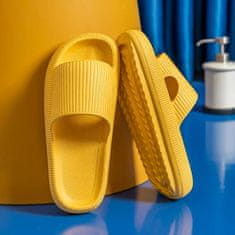 VIVVA® Módní Pěnové Pantofle na robustní platformě, Dámské Pantofle / Pánské Pantofle, Zdravotní pantofle | FLIPSY (Žlutá, 40/41) 