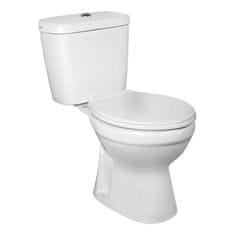 BPS-koupelny WC kombi NV-Clear SO se spodním odpadem a SoftClose sedátkem