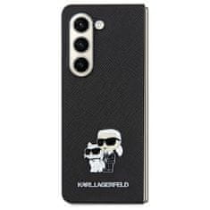 Karl Lagerfeld Originální kryt KARL LAGERFELD hardcase Saffiano Karl&Choupette Pin KLHCSA55SAKCNPK pro Samsung Galaxy A55 , barva černá