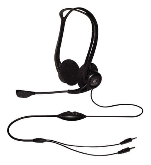 Logitech PC 860 Stereo Headset, stereo sluchátka s mikrofonem (981-000094)