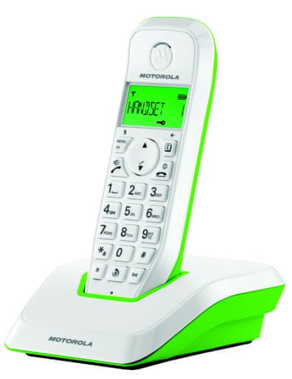 Motorola S 1201 DECT zelená