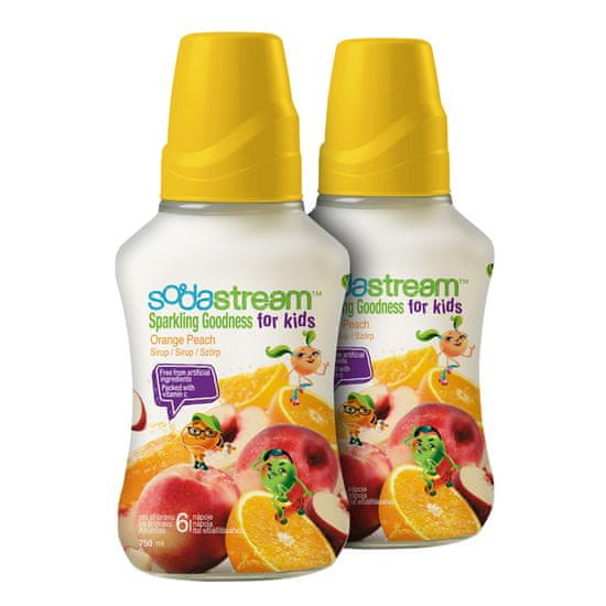 SodaStream Orange Peach Goodness Kids 2 x 750 ml