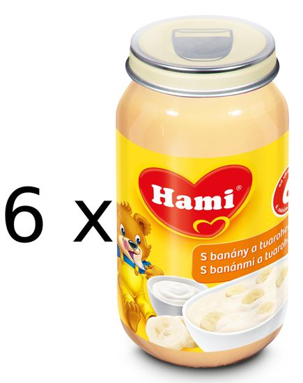 Hami Banány s tvarohem - 6 x 190g