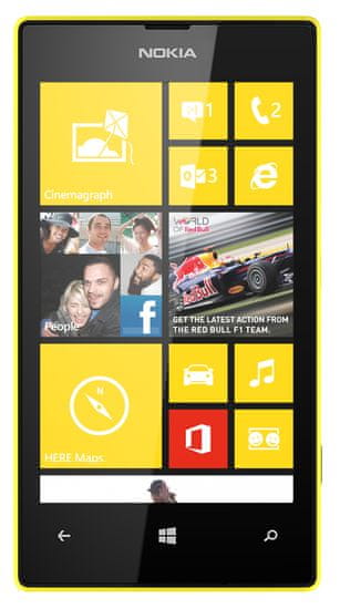 Nokia Lumia 520, žlutá