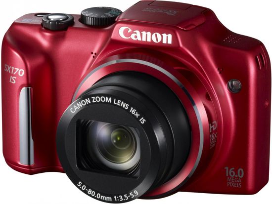 Canon PowerShot SX170 IS červená - rozbaleno