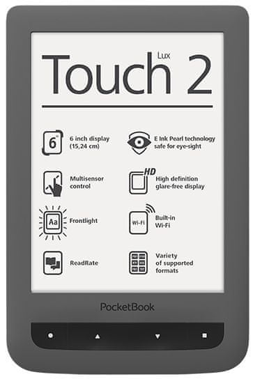 PocketBook Touch Lux 2 (626) šedý