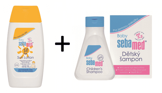 Sebamed Dětské opalovací mléko OF 50 - 200ml + Šampon ZDARMA