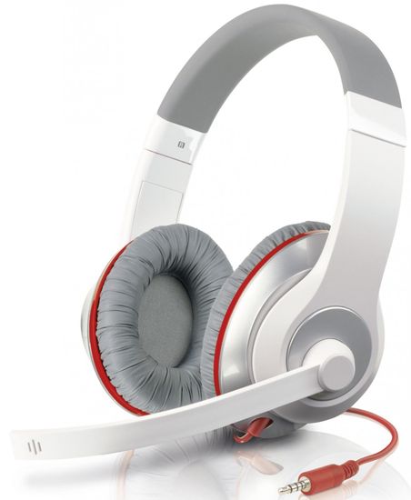 Speed-Link AUX Stereo Headset, white-red