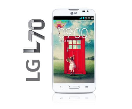 LG L70, D320n, 4 GB, bílá