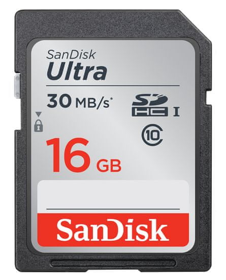 SanDisk SDHC 16 GB (class 10/UHS-1) Ultra 30MB/s