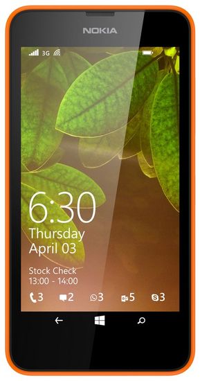 Nokia Lumia 630, DualSIM, oranžová + černý kryt