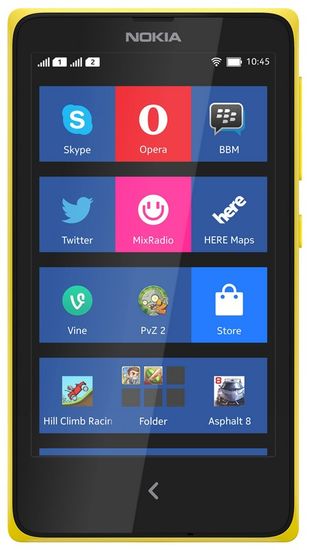 Nokia X, DualSIM, žlutá