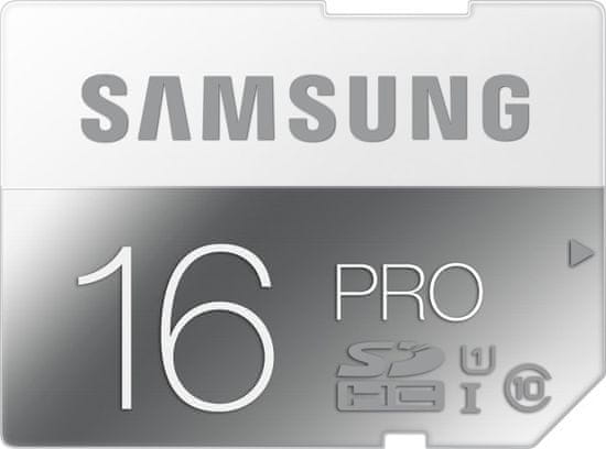 Samsung SDHC 16GB (class 10) PRO 90 MB/s