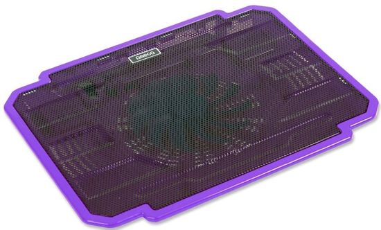 Omega Podstavec pod notebook ICE BOX, 14cm větrák, fialový