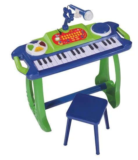 Simba Piano na stojanu s mikrofonem a židličkou