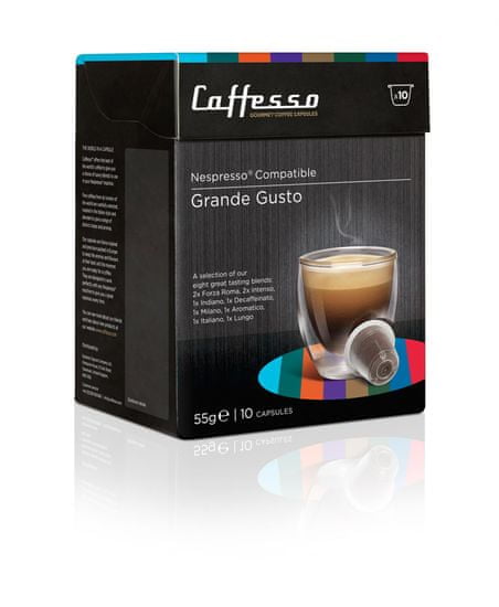 Caffesso Grande Gusto, 16 balení (160 kapslí)