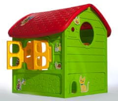 Dětský zahradní domek 5075 zeleno-červený