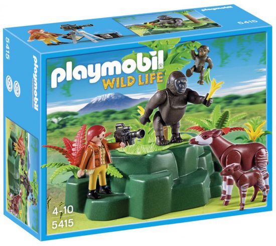 Playmobil 5415 Gorily a Okapi s kameramanem