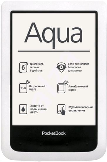 PocketBook 640 Aqua Bílá + 100knih ZDARMA!