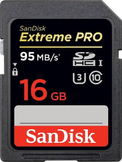 SanDisk SDHC 16GB (class 10/UHS-1) Extreme Pro 95MB/s (SDSDXPA-016G-X46)