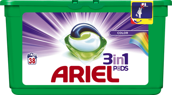 Ariel Color 3v1 gelové kapsle na praní 38 ks