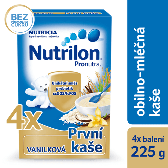 Nutrilon Mléčná kaše vanilková - 4 x 225g