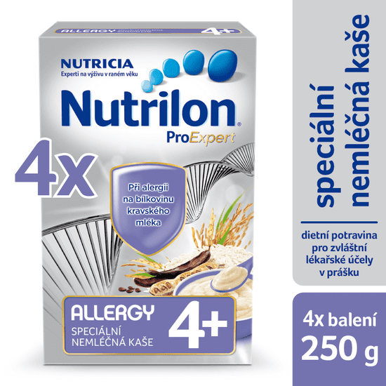 Nutrilon Allergy nemléčná kaše - 4 x 250g