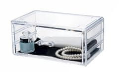 Compactor Velký stohovatelný organizér na šperky a kosmetiku - 1 zásuvka, čirý plast