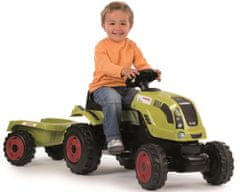 Smoby Šlapací traktor Class zelený s vozíkem