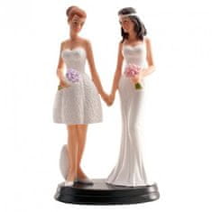Dekora Svatební figurka na dort 20cm ona a ona lesbičky 