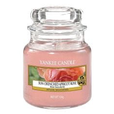 Yankee Candle Svíčka ve skleněné dóze , Vyšisovaná meruňková růže, 104 g