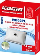 KOMA WB02PL - Sada 20 ks sáčků do vysavače Rowenta Wonderbag Silence