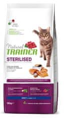 TRAINER Natural Cat STERILISED losos 10 kg