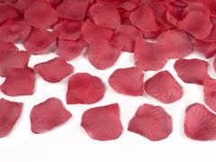 Paris Dekorace Vystřelující konfety bordó plátky růží 80cm