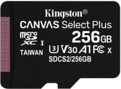 Micro SDXC Canvas Select Plus 100R 256GB 100MB/s UHS-I + adaptér (SDCS2/256GB)