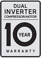 10letá záruka na invertorový motor a kompresor