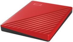 My Passport Portable 4TB, červený (WDBPKJ0040BRD-WESN)
