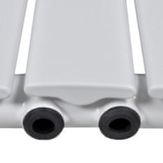 Greatstore Lamelový radiátor bílý 311 mm x 1500 mm + tyč na ručníky 311 mm