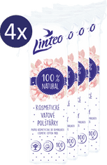LINTEO Odličovací polštářky Linteo 4 x 100 ks