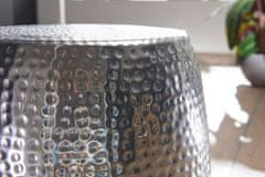 Bruxxi Odkládací stolek Leona, 49,5 cm, stříbrná