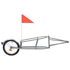 Greatstore Přívěsný vozík za kolo s taškou oranžovo-černý