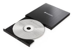 Verbatim Externí CD/DVD Slimline vypalovačka USB-C, černá (43886) + Nero